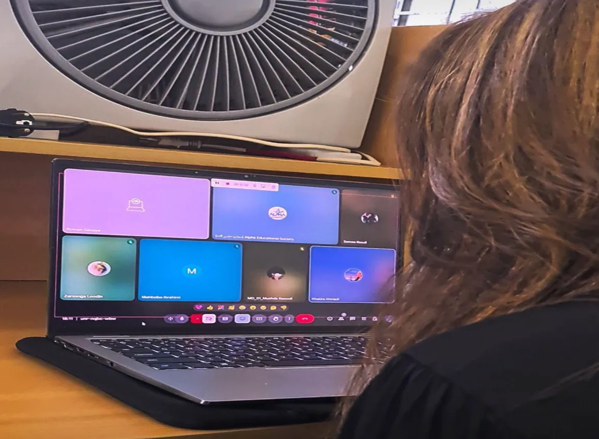 Teaching Afghan girls online